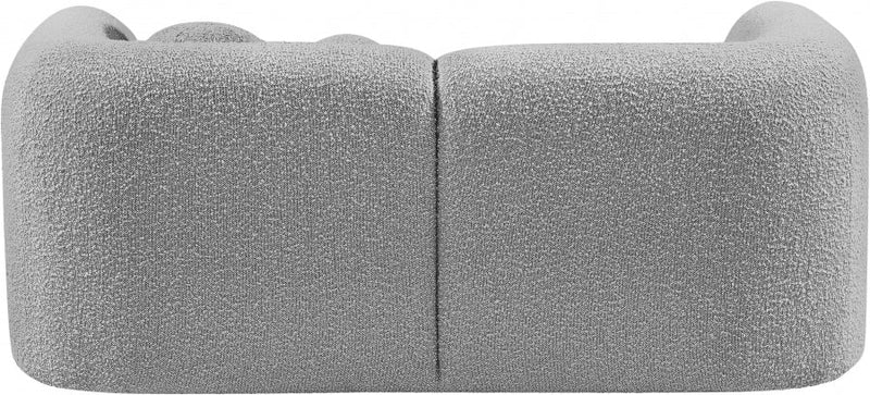 Emory 66" Boucle Fabric Upholstered Loveseat in Grey - 139Grey-L