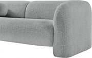 Emory 66" Boucle Fabric Upholstered Loveseat in Grey - 139Grey-L