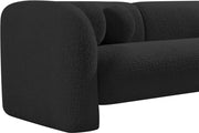 Emory 89" Boucle Fabric Upholstered Sofa in Black - 139Black-S