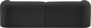 Emory 89" Boucle Fabric Upholstered Sofa in Black - 139Black-S
