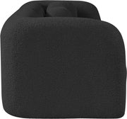 Emory 89" Boucle Fabric Upholstered Sofa in Black - 139Black-S