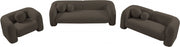 Emory 89" Boucle Fabric Upholstered Sofa in Brown - 139Brown-S