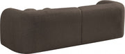 Emory 89" Boucle Fabric Upholstered Sofa in Brown - 139Brown-S