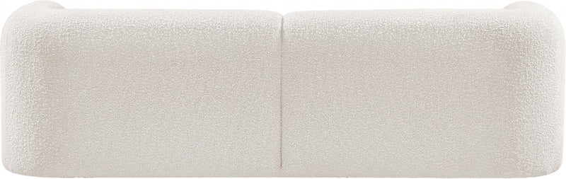 Emory 89" Boucle Fabric Upholstered Sofa in Cream - 139Cream-S
