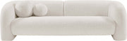 Emory 89" Boucle Fabric Upholstered Sofa in Cream - 139Cream-S