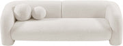 Emory 89" Boucle Fabric Upholstered Sofa in Cream - 139Cream-S