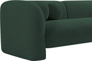Emory 89" Boucle Fabric Upholstered Sofa in Green - 139Green-S