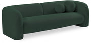Emory 89" Boucle Fabric Upholstered Sofa in Green - 139Green-S