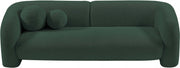 Emory 89" Boucle Fabric Upholstered Sofa in Green - 139Green-S