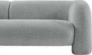 Emory 89" Boucle Fabric Upholstered Sofa in Grey - 139Grey-S