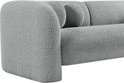 Emory 89" Boucle Fabric Upholstered Sofa in Grey - 139Grey-S