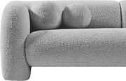 Emory 89" Boucle Fabric Upholstered Sofa in Grey - 139Grey-S