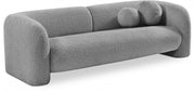 Emory 89" Boucle Fabric Upholstered Sofa in Grey - 139Grey-S