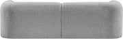 Emory 89" Boucle Fabric Upholstered Sofa in Grey - 139Grey-S