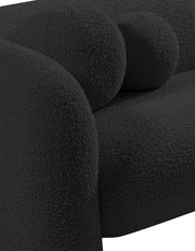 Emory Boucle Fabric Upholstered Chair in Black - 139Black-C
