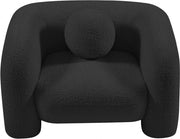 Emory Boucle Fabric Upholstered Chair in Black - 139Black-C