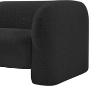 Emory Boucle Fabric Upholstered Chair in Black - 139Black-C