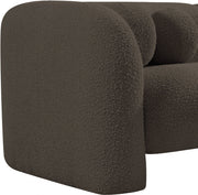 Emory Boucle Fabric Upholstered Chair in Brown - 139Brown-C