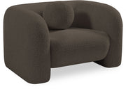 Emory Boucle Fabric Upholstered Chair in Brown - 139Brown-C