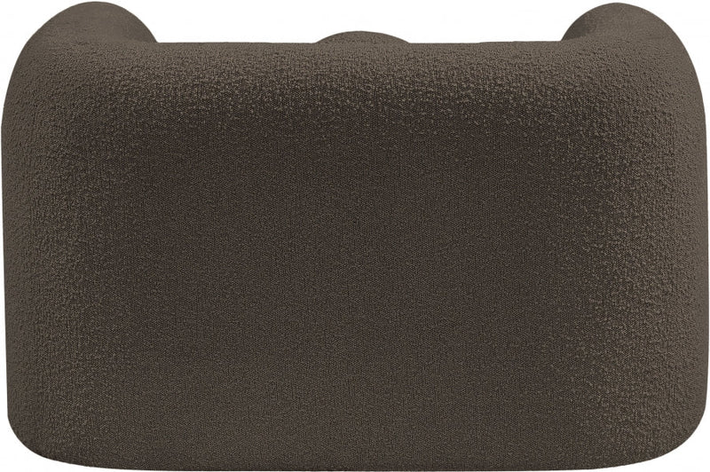 Emory Boucle Fabric Upholstered Chair in Brown - 139Brown-C