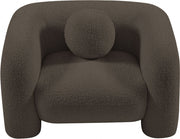 Emory Boucle Fabric Upholstered Chair in Brown - 139Brown-C