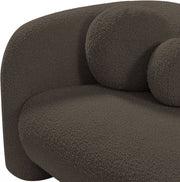 Emory Boucle Fabric Upholstered Chair in Brown - 139Brown-C