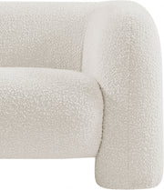 Emory Boucle Fabric Upholstered Chair in Cream - 139Cream-C