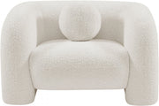 Emory Boucle Fabric Upholstered Chair in Cream - 139Cream-C
