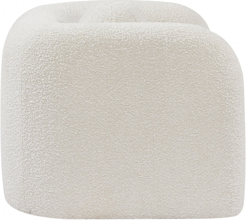 Emory Boucle Fabric Upholstered Chair in Cream - 139Cream-C