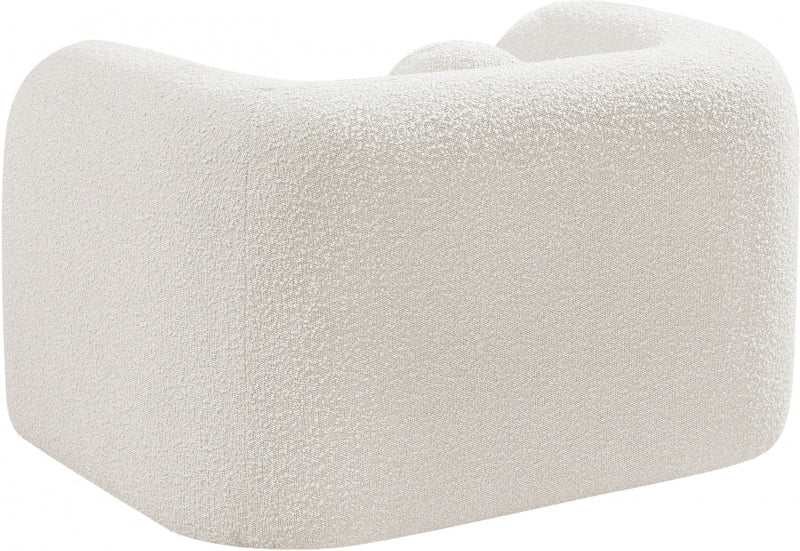 Emory Boucle Fabric Upholstered Chair in Cream - 139Cream-C