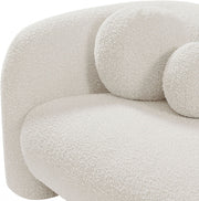 Emory Boucle Fabric Upholstered Chair in Cream - 139Cream-C
