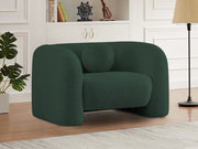 Emory Boucle Fabric Upholstered Chair in Green - 139Green-C
