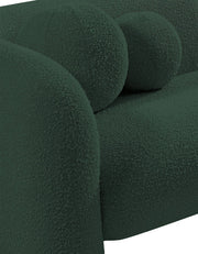 Emory Boucle Fabric Upholstered Chair in Green - 139Green-C