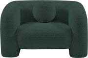 Emory Boucle Fabric Upholstered Chair in Green - 139Green-C