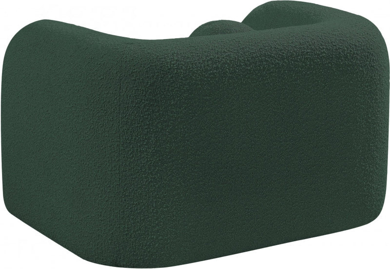 Emory Boucle Fabric Upholstered Chair in Green - 139Green-C
