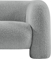 Emory Boucle Fabric Upholstered Chair in Grey - 139Grey-C