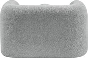 Emory Boucle Fabric Upholstered Chair in Grey - 139Grey-C