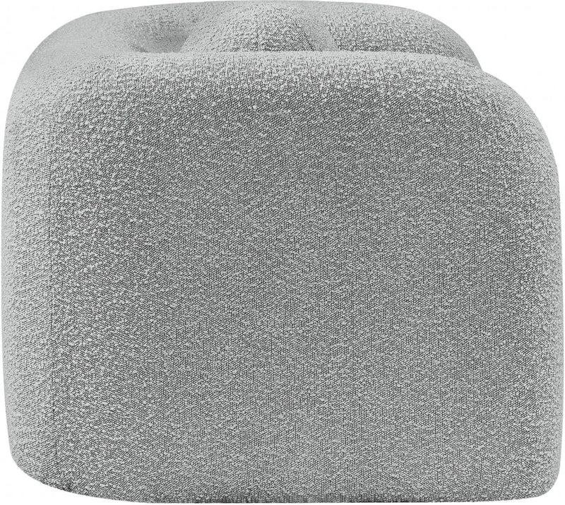Emory Boucle Fabric Upholstered Chair in Grey - 139Grey-C
