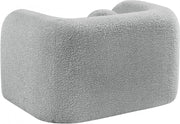 Emory Boucle Fabric Upholstered Chair in Grey - 139Grey-C