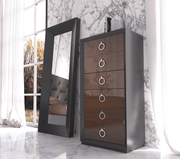 Emporio Black Bedroom SET - p12894