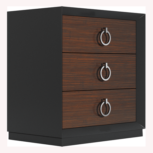 Emporio Black Nightstand - i37497