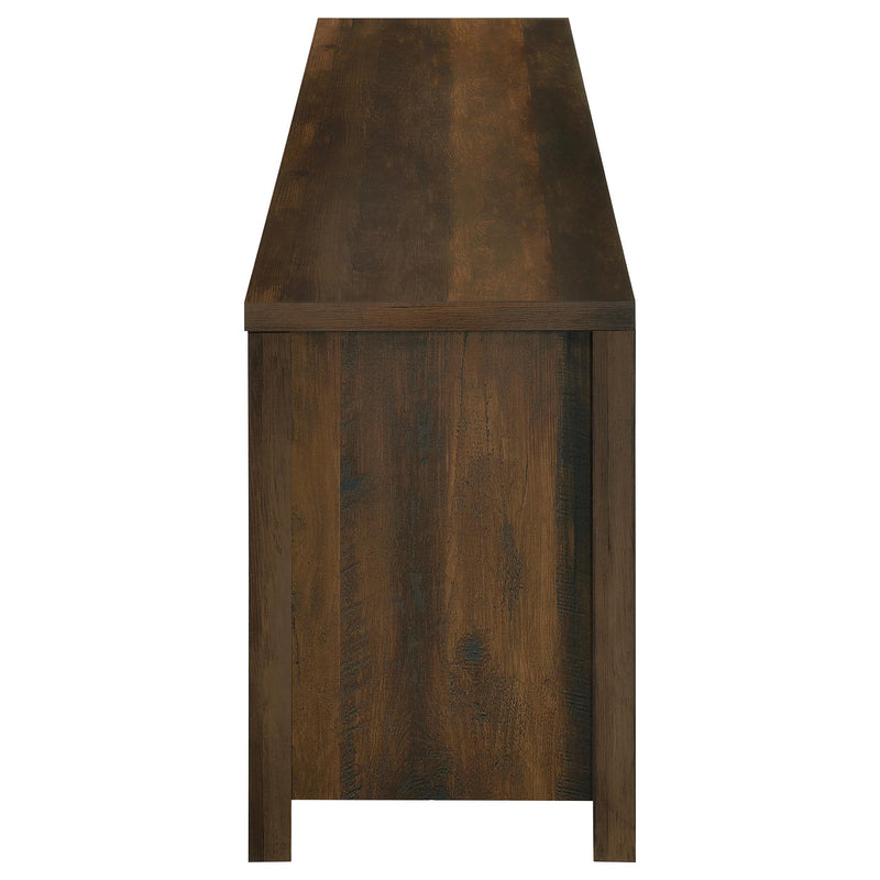 Enfield 71-inch TV Stand Fireplace Media Console Dark Pine - 722863