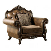 Ensenada Dark Cherry/Brown Chair - FM65003BR-CH