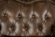 Ensenada Dark Cherry/Brown Loveseat - FM65003BR-LV
