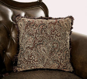Ensenada Dark Cherry/Brown Loveseat - FM65003BR-LV