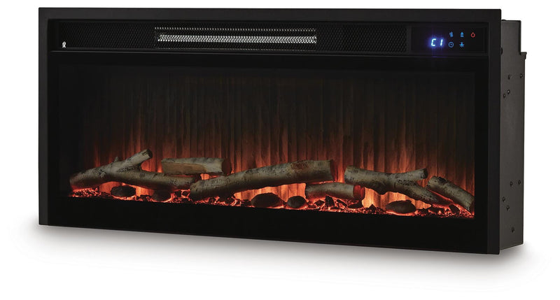 Entertainment Accessories Black Fireplace Insert - W100-703