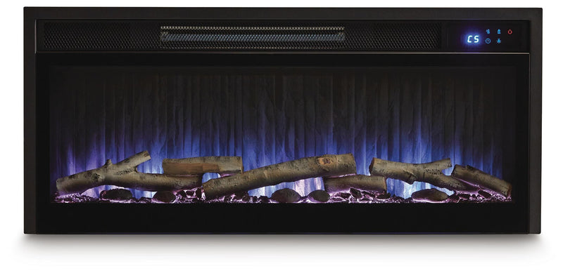 Entertainment Accessories Black Fireplace Insert - W100-703