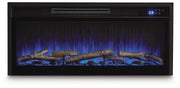Entertainment Accessories Black Fireplace Insert - W100-703