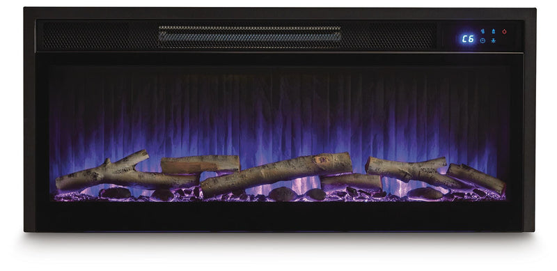 Entertainment Accessories Black Fireplace Insert - W100-703