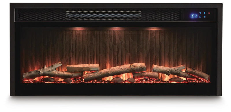 Entertainment Accessories Black Fireplace Insert - W100-703
